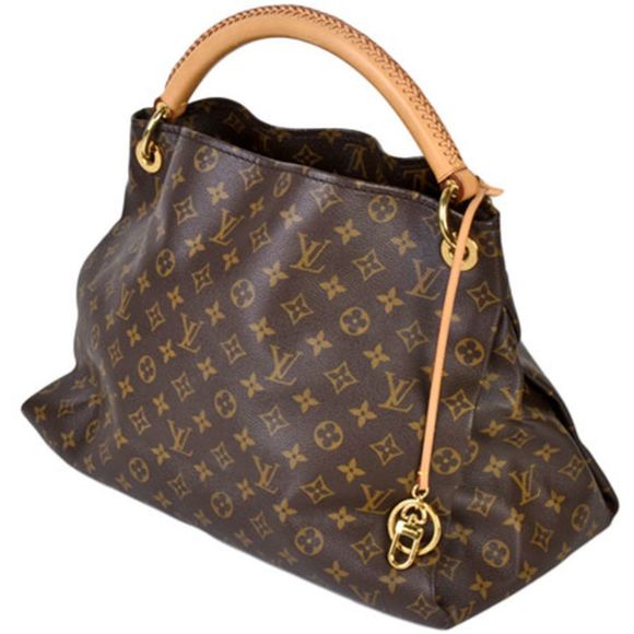 Louis Vuitton Artsy MM Monogram Shoulder Bag Gold Color Metal Fittings - Picture 2 of 8
